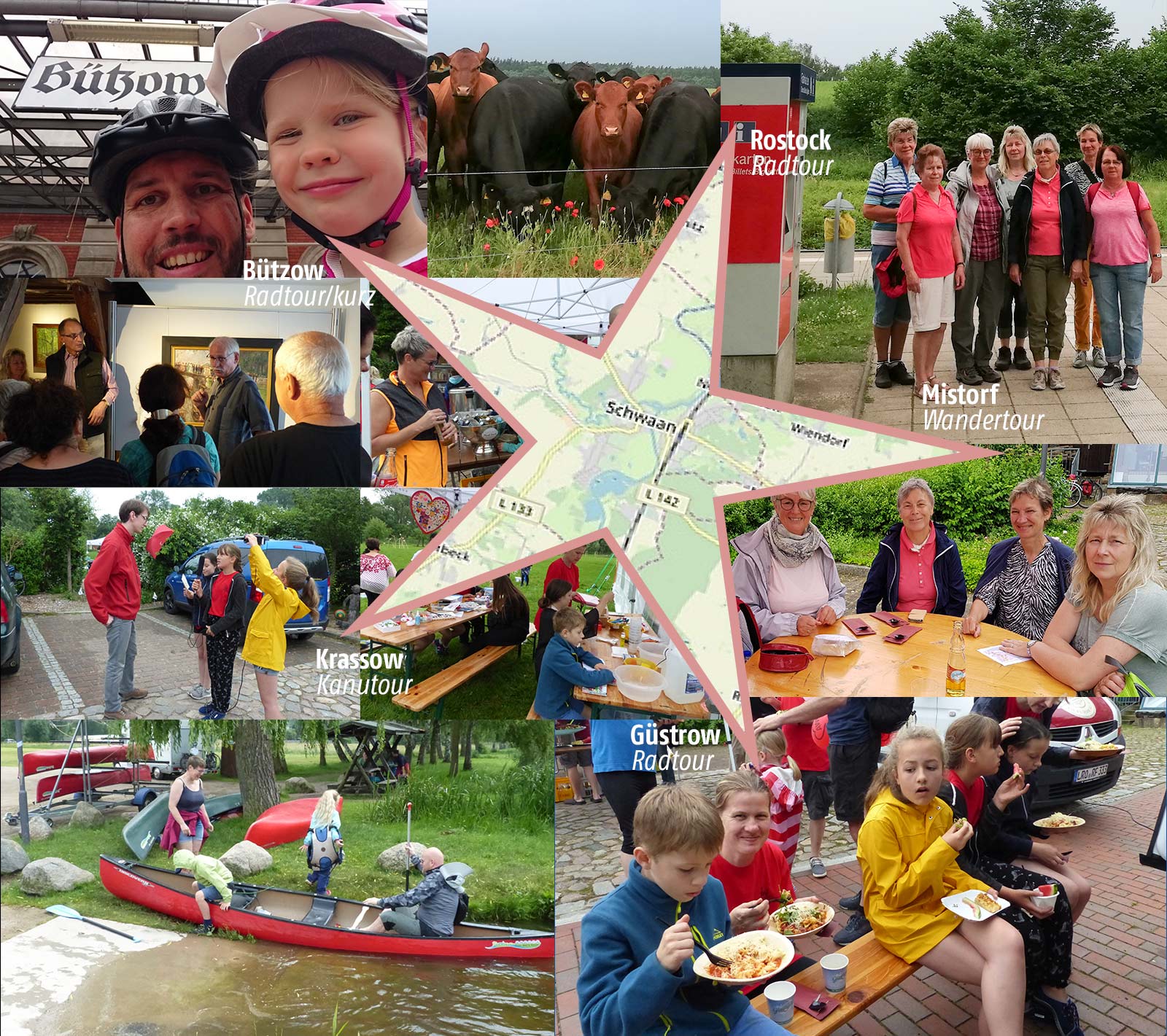 Sternfahrt zum Familienfest im Park