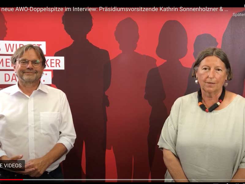 Mit starker Stimme für Solidarität! Kathrin Sonnenholzer und Michael Groß – die neue Doppelspitze des Präsidiums des AWO Bundesverbandes.